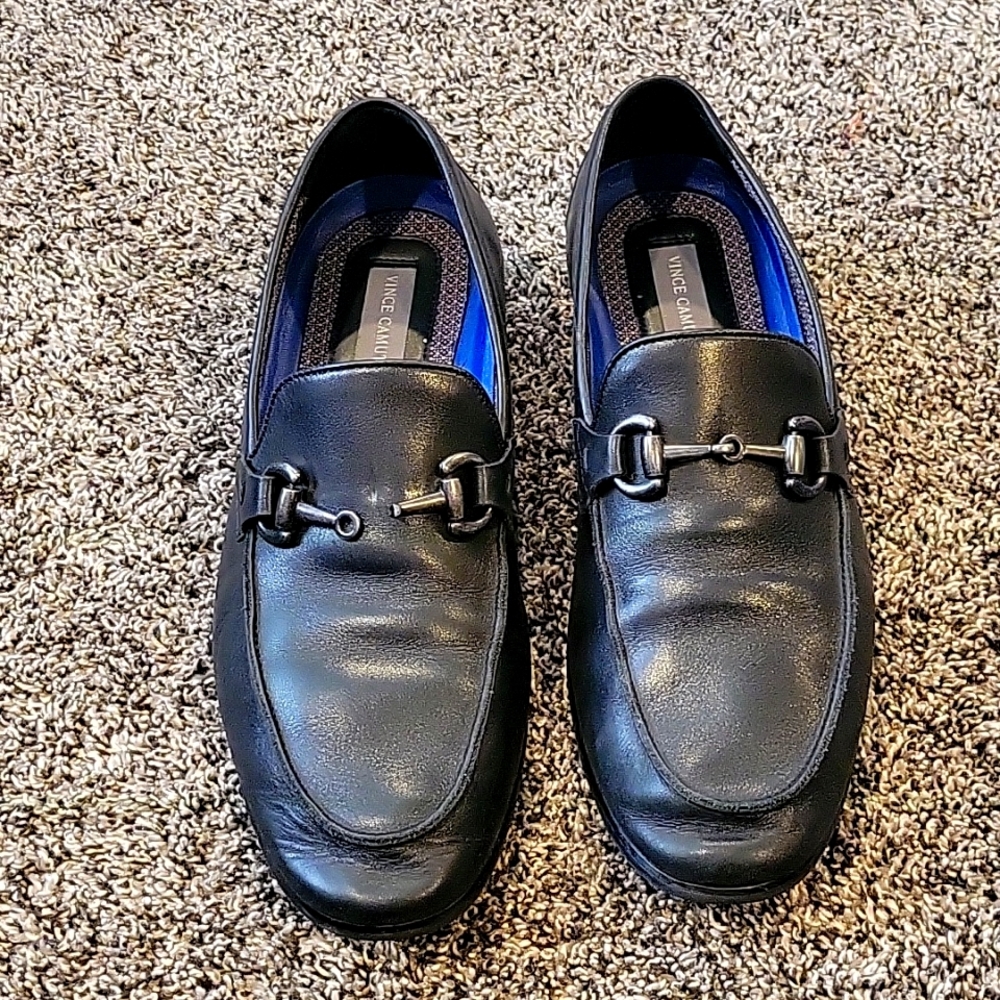 Vince Camuto mens leather Axyl loafers